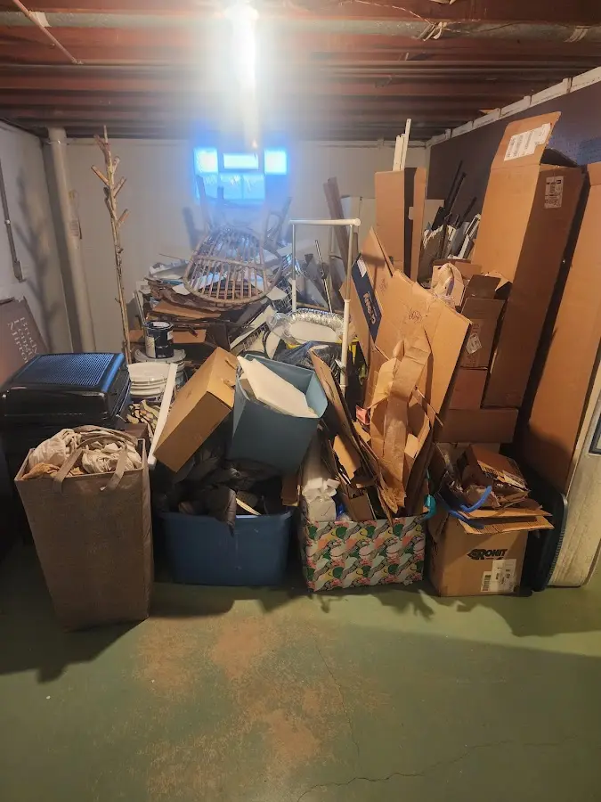 Roll-off dumpster container at job site for 20 Yard Dumpster Rental in Lexington